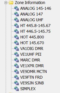 Sample DMR Zone List MD9600t