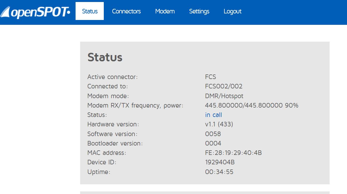 Radio on DMR, Internet Connected to FCS Fusion Reflector